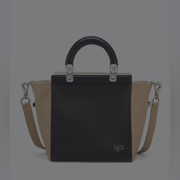 GIVENCHY Goatskin HDG  Top Handle Tote Black Beige - Picture 1 of 9